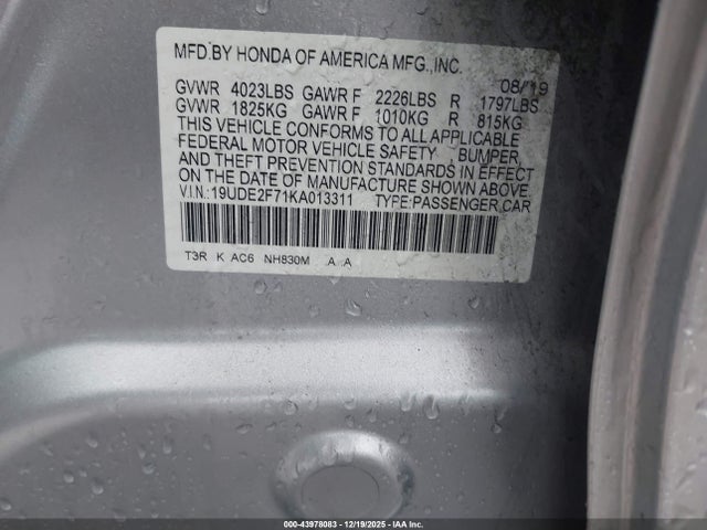 2019 ACURA ILX 19UDE2F71KA013311 Photo 8