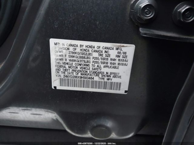 2009 ACURA MDX 2HNYD286X9H503484 Photo 8