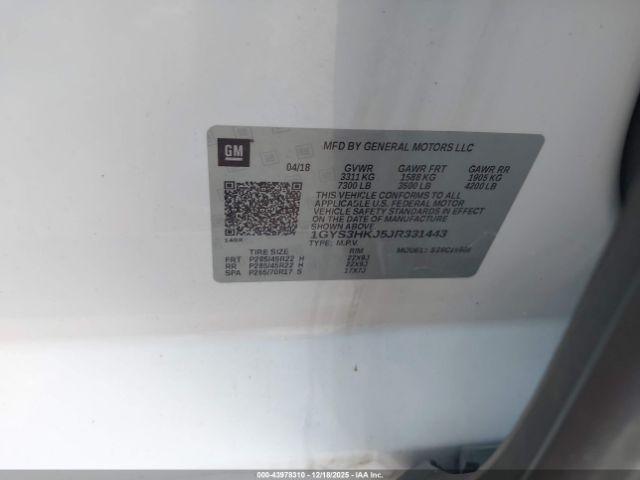 2018 CADILLAC ESCALADE ESV 1GYS3HKJ5JR331443 Photo 8