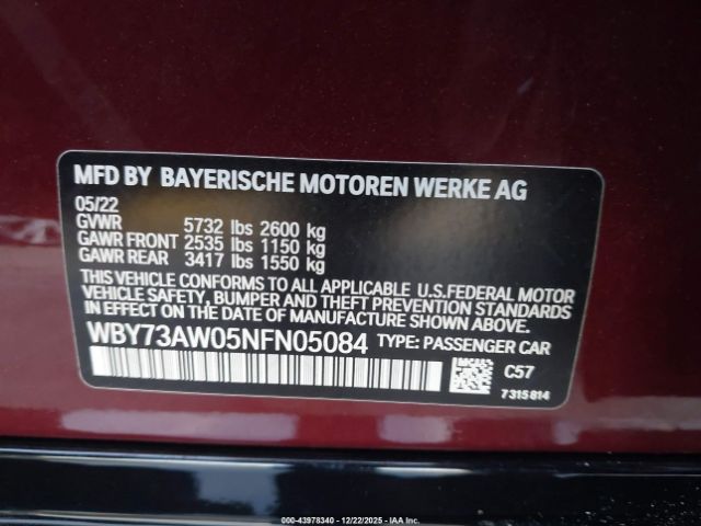2022 BMW I4 WBY73AW05NFN05084 Photo 8