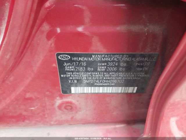 2017 HYUNDAI ELANTRA 5NPD74LF0HH096702 Photo 8