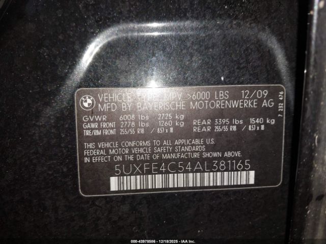 2010 BMW X5 5UXFE4C54AL381165 Photo 8