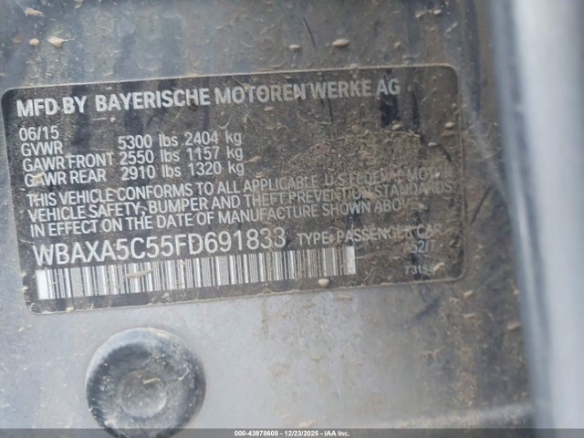 2015 BMW 535D WBAXA5C55FD691833 Photo 8