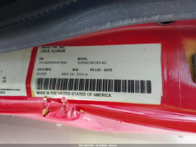 1HTJSSKK5HH673830 International International Maxxforce 7
