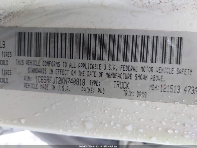 2019 RAM 1500 1C6SRFJT2KN740818 Photo 8