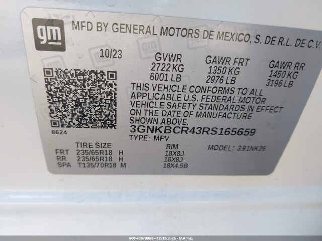 2024 CHEVROLET BLAZER 3GNKBCR43RS165659 Photo 8