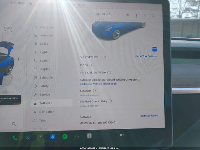 2023 TESLA MODEL 3 5YJ3E1EA0PF694979 Photo 6