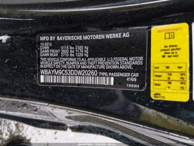 2013 BMW 650I WBAYM9C53DDW20260 Photo 8