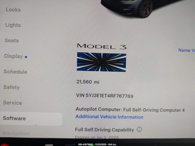 2024 TESLA MODEL 3 5YJ3E1ET4RF767789 Photo 6