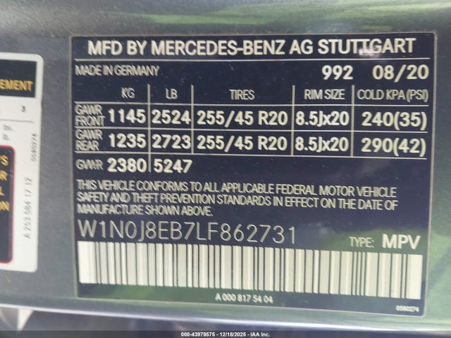 2020 MERCEDES-BENZ GLC 300 COUPE W1N0J8EB7LF862731 Photo 8