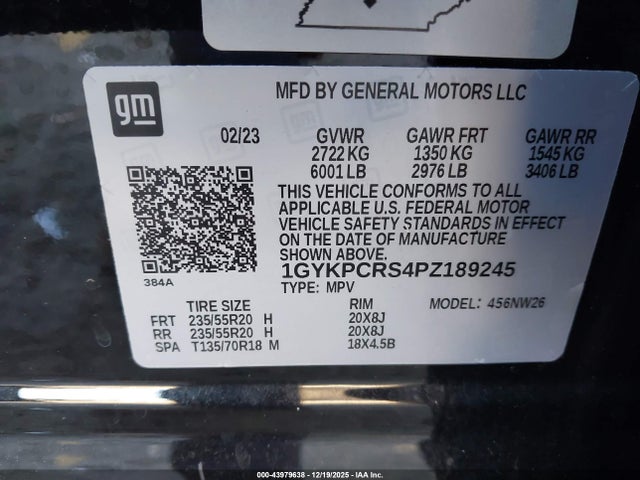 2023 CADILLAC XT6 1GYKPCRS4PZ189245 Photo 8