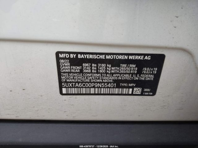 2023 BMW X5 PHEV 5UXTA6C00P9N55401 Photo 8