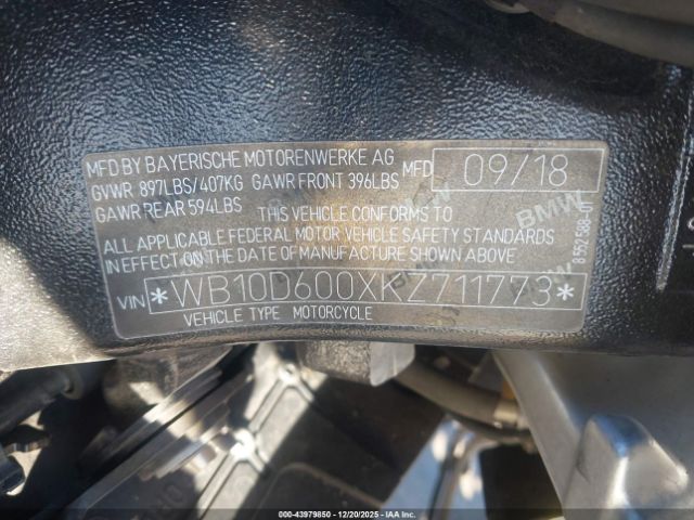 2019 BMW S 1000 WB10D600XKZ711773 Photo 9