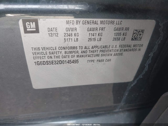 2013 CADILLAC CTS 1G6DS5E32D0145495 Photo 8