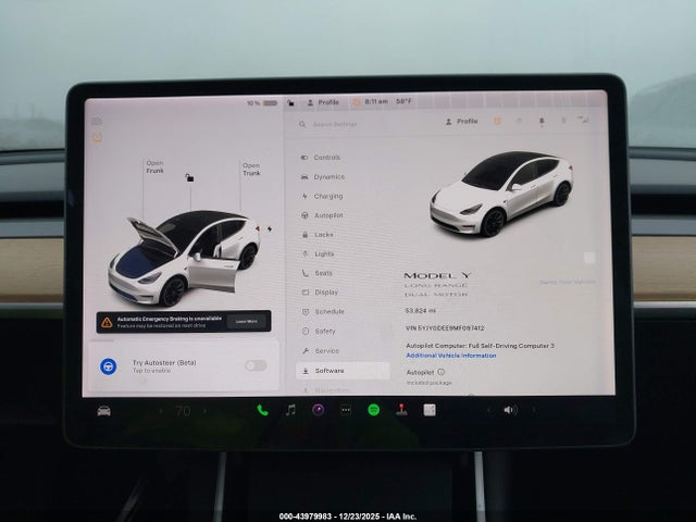 2021 TESLA MODEL Y 5YJYGDEE9MF097412 Photo 6