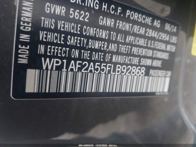 2015 PORSCHE MACAN WP1AF2A55FLB92868 Photo 8