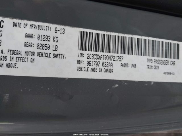 2013 DODGE CHARGER 2C3CDXAT0DH721797 Photo 8