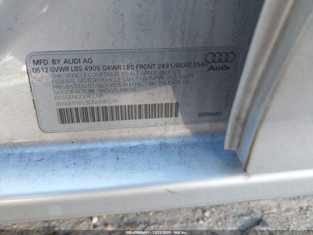 2013 AUDI A4 WAUFFAFL9DN006529 Photo 8