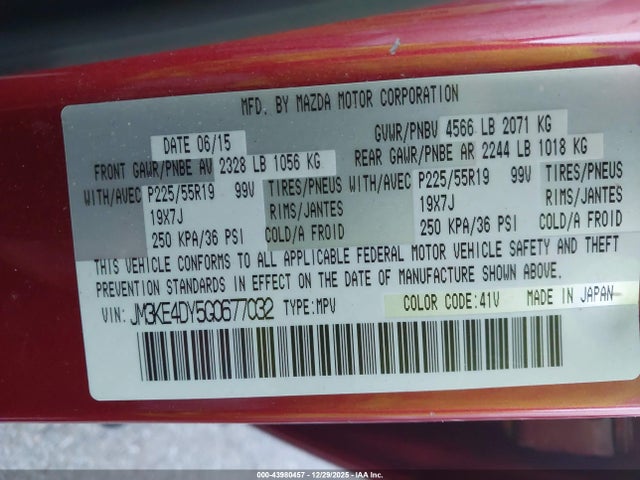 JM3KE4DY5G0677032 Mazda Cx-5 Grand Touring