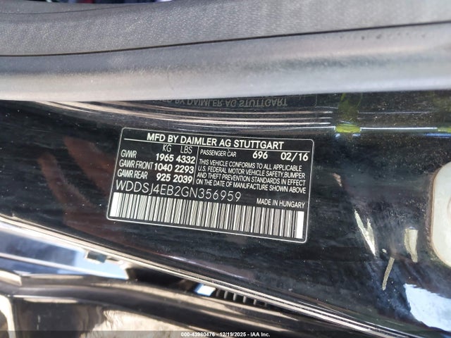 Mercedes-Benz CLA 250 2016 WDDSJ4EB2GN356959 Image 9