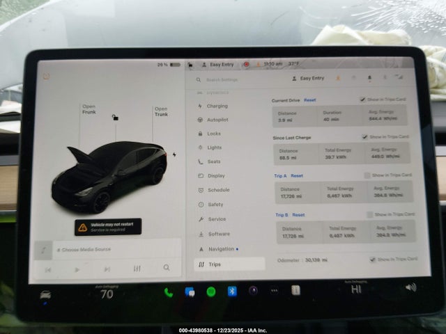 Aukcja sprzedaży 2022 Tesla Model Y Performance Dual Motor All-wheel Drive, vin: 7SAYGDEF2NF380201, numer aukcji: 43980538