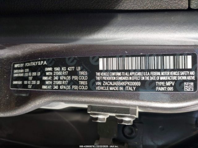 2019 JEEP RENEGADE ZACNJABB4KPK00669 Photo 8