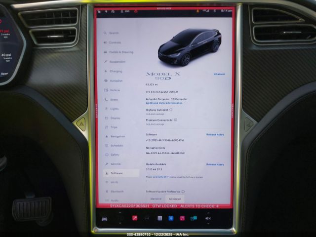 2016 TESLA MODEL X 5YJXCAE22GF006531 Photo 6