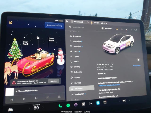 2023 TESLA MODEL Y 7SAYGDEE7PF913251 Photo 6