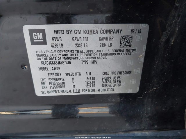 Buick Encore Essence 2018 KL4CJCSB8JB657316 Image 9