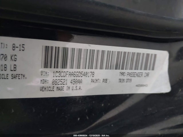 Dodge DART SE 2016 1C3CDFAA6GD540178 Image 9
