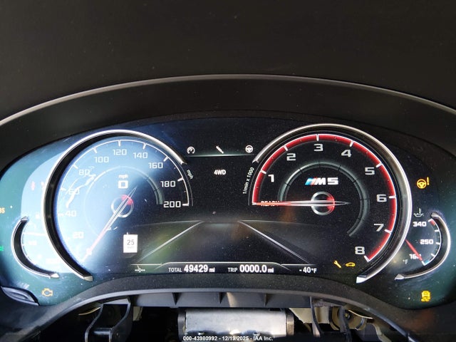 Aukcja sprzedaży 2019 Bmw M5 Competition, vin: WBSJF0C54KB285456, numer aukcji: 43980992
