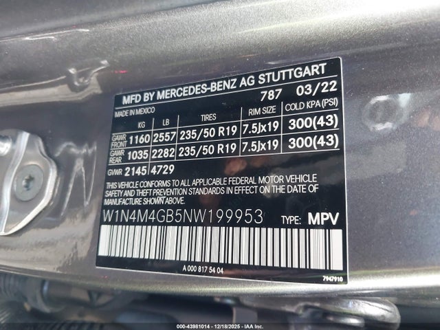 2022 MERCEDES-BENZ GLB 250 W1N4M4GB5NW199953 Photo 8