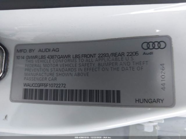 2015 AUDI A3 WAUCCGFF5F1072272 Photo 8