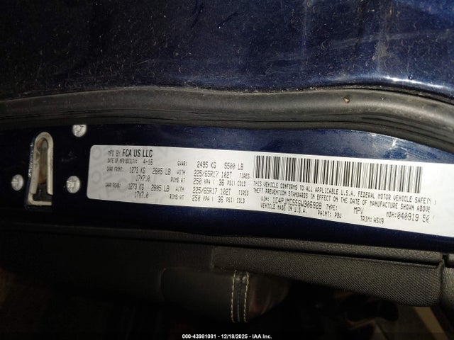 1C4PJMCS9GW306928 Jeep Cherokee Latitude