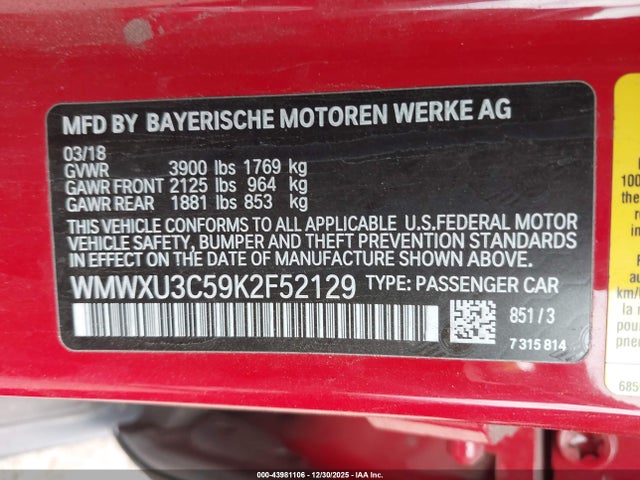 2019 MINI HARDTOP WMWXU3C59K2F52129 Photo 8