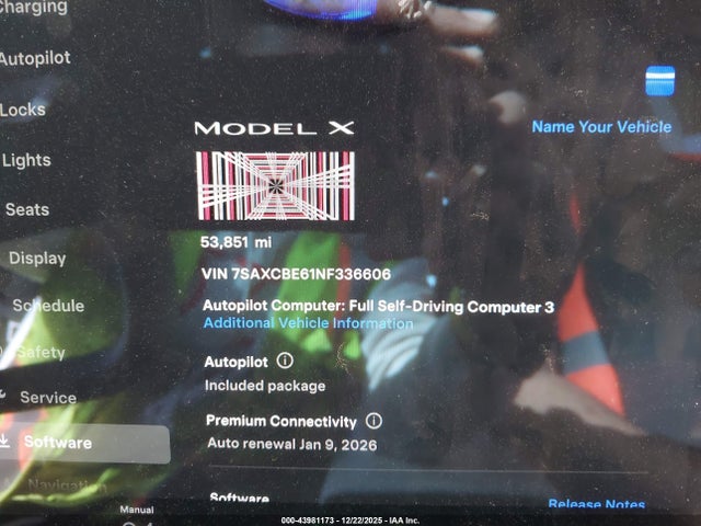 2022 TESLA MODEL X 7SAXCBE61NF336606 Photo 6