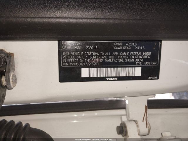 2007 VOLVO S40 YV1MS382X72295250 Photo 8