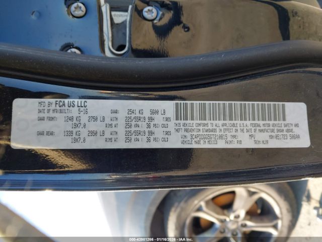 2016 DODGE JOURNEY 3C4PDDGG5GT210815 Photo 8