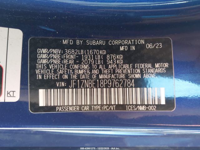 2023 TOYOTA GR86 JF1ZNBE18P9762784 Photo 8