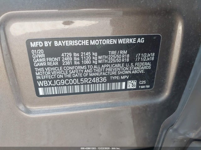 2020 BMW X1 WBXJG9C00L5R24836 Photo 8