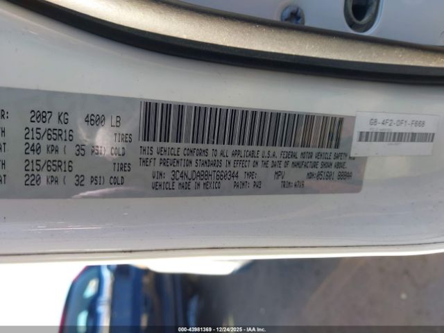 2017 JEEP NEW COMPASS 3C4NJDAB8HT660344 Photo 8