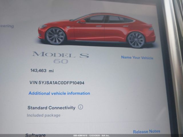 2013 TESLA MODEL S 5YJSA1AC0DFP10494 Photo 6