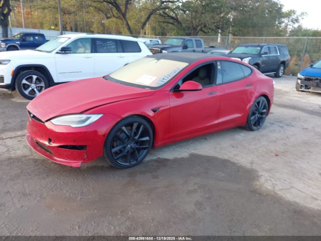 2021 TESLA MODEL S 5YJSA1E55MF438892 Photo 1