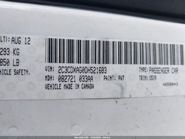 2013 DODGE CHARGER 2C3CDXAG0DH521683 Photo 8