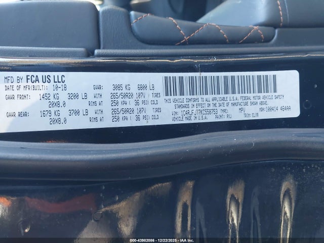1C4RJFJT7KC558753 Jeep Grand Cherokee Summit 4x4