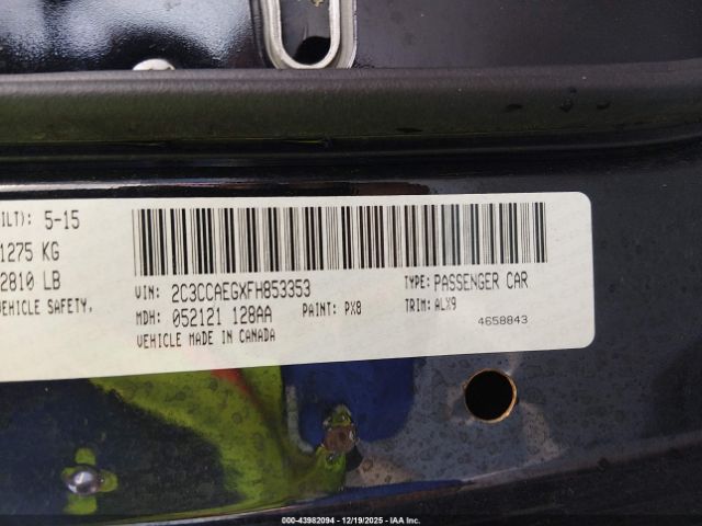 2015 CHRYSLER 300C 2C3CCAEGXFH853353 Photo 8