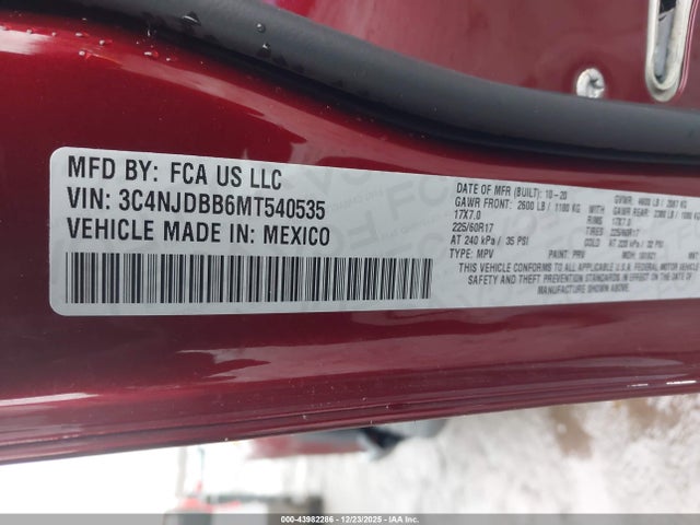 2021 JEEP COMPASS 3C4NJDBB6MT540535 Photo 8