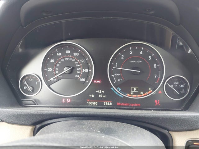 43982327 :رقم المزاد ، WBA8E3C5XGK502393 vin ، 2016 Bmw 328i Xdrive مزاد بيع