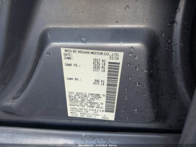 2016 NISSAN ALTIMA 1N4AL3AP5GC204218 Photo 8