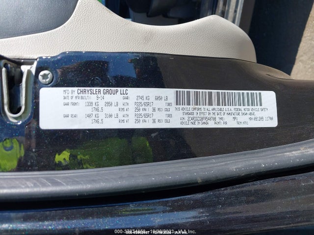 Dodge Grand Caravan Sxt 2015 2C4RDGCG8FR540708 Image 9